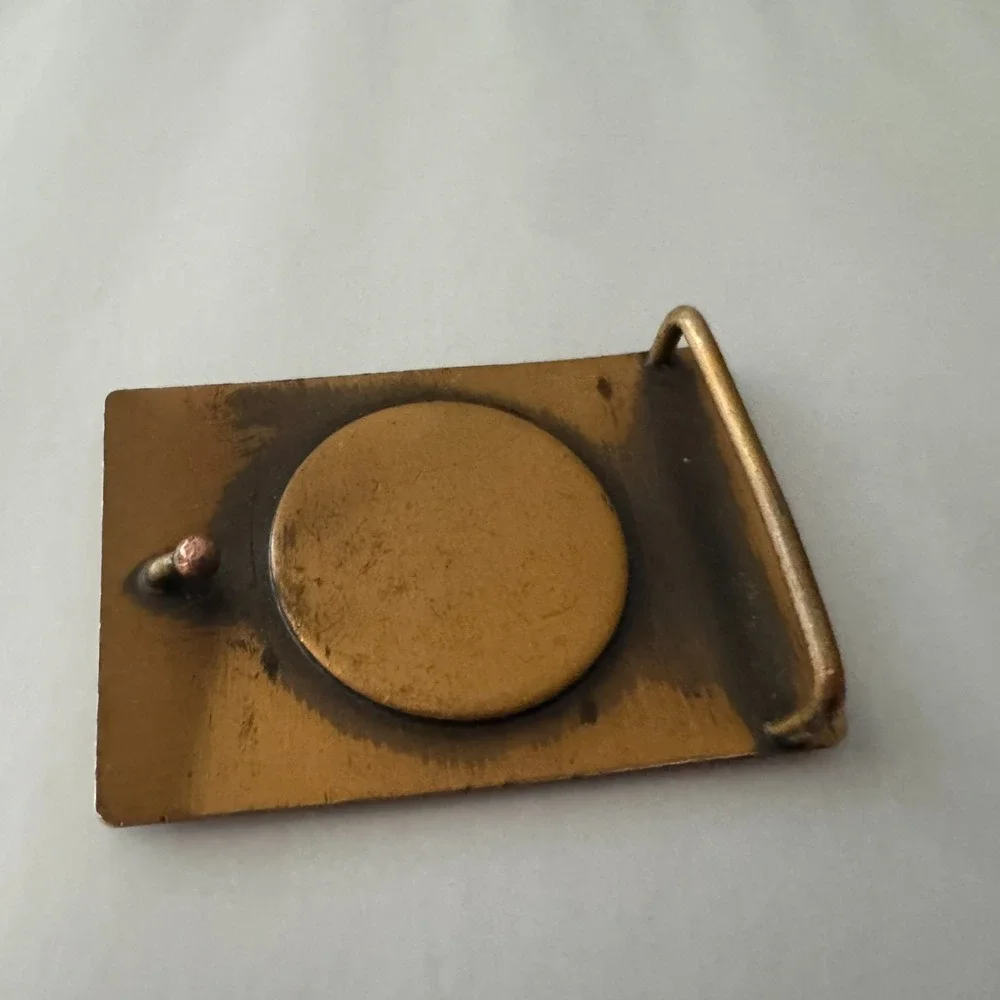 Vintage US National Senior Open Golf Association Belt‎ Buckle Copper Tone